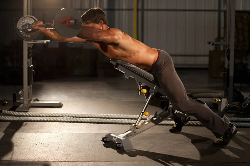 Straight Raises on Incline Bench — finish position