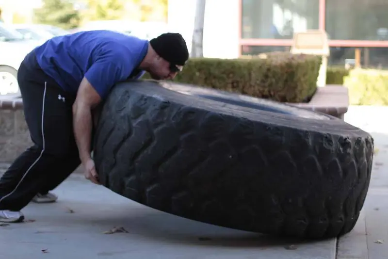 Tire Flip — finish position