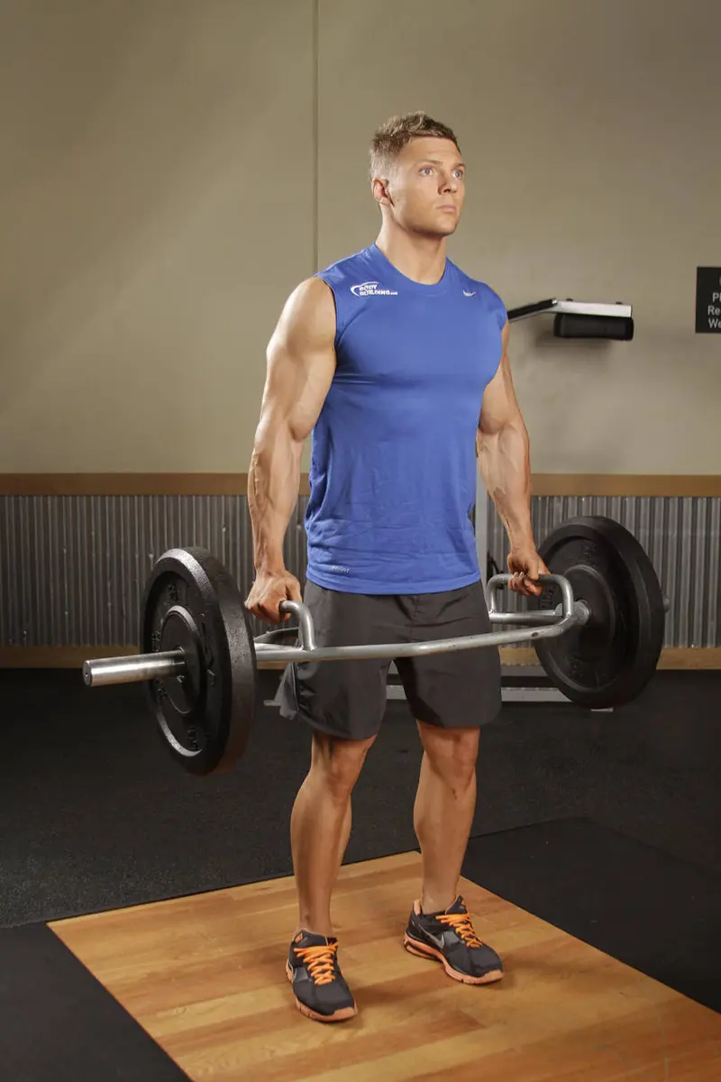 Trap Bar Deadlift — finish position