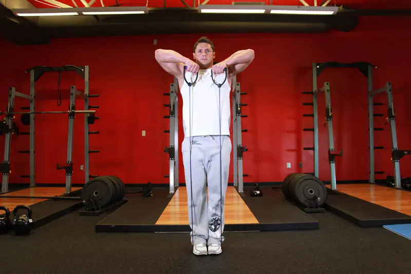 Upright Row - With Bands — finish position