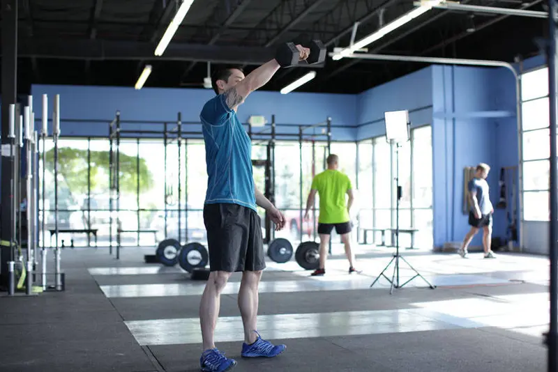 Vertical Swing — finish position