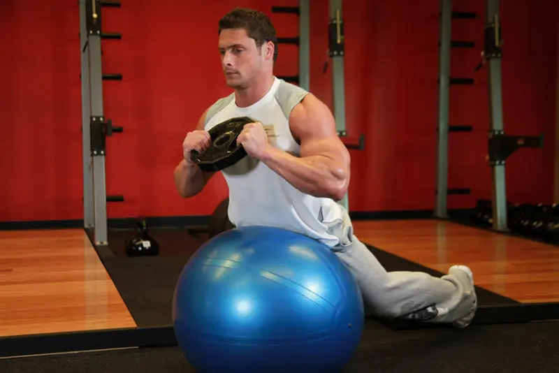 Weighted Ball Hyperextension — finish position