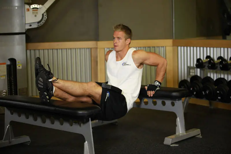 Weighted Bench Dip — finish position