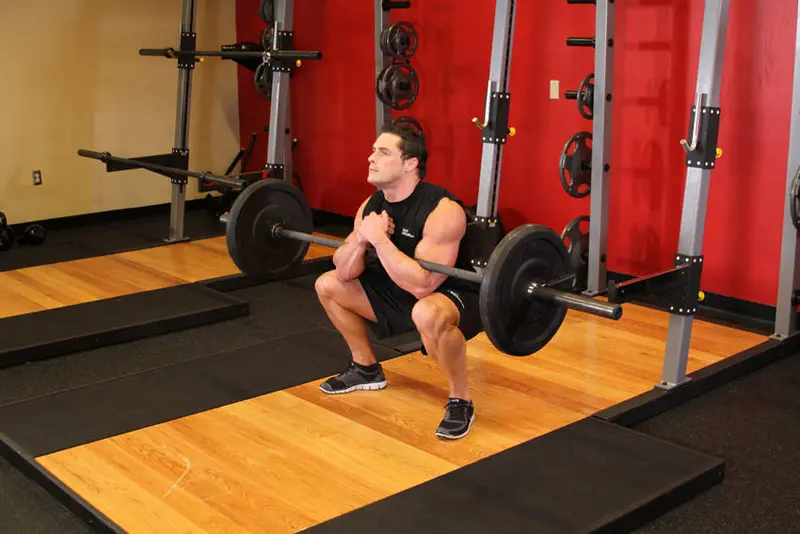 Zercher Squats — finish position